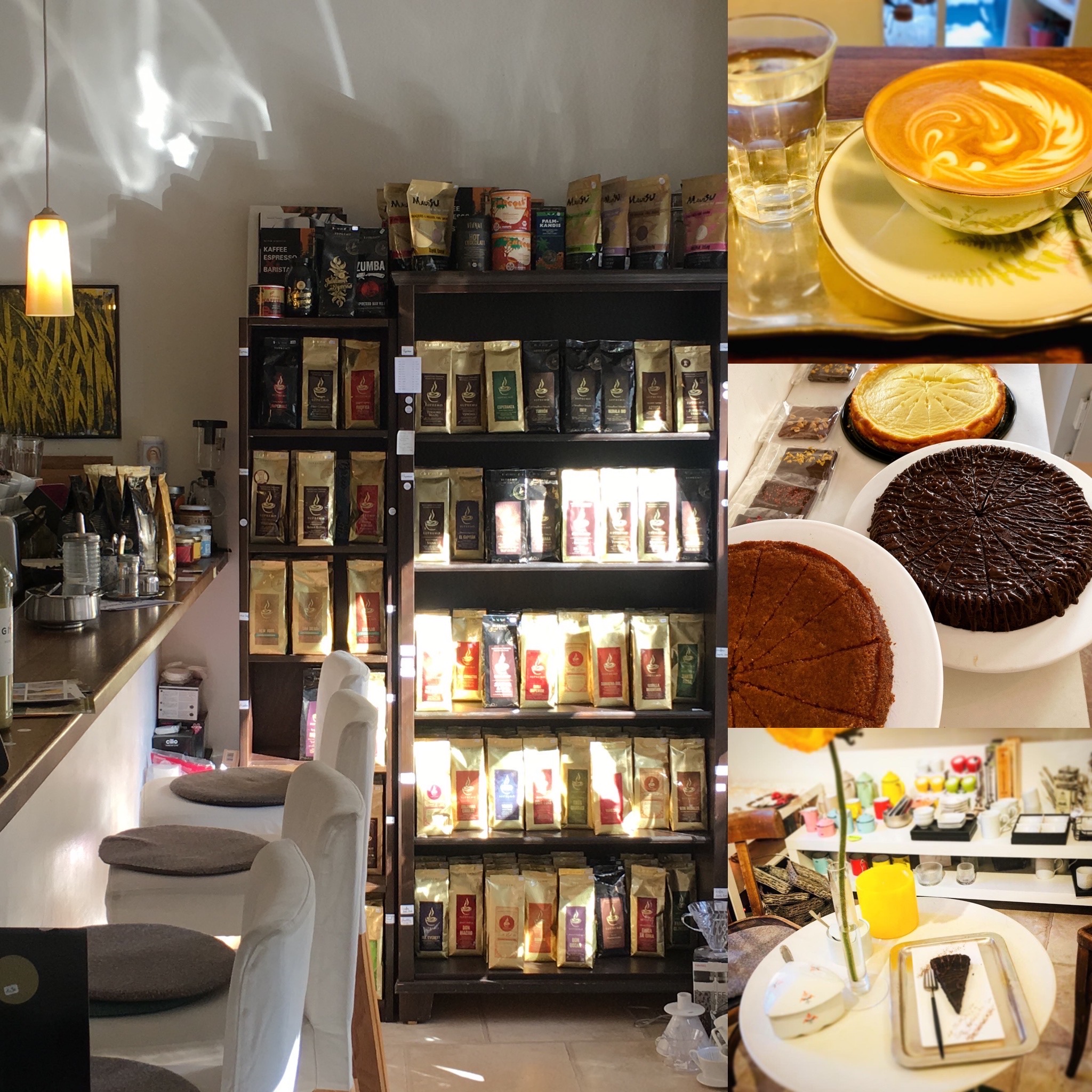 Ladencafé, Kaffeefachgeschäft und Geschenkeladen mit täglich frischen hausgemachten Kuchen, Bio-Eis und weiteren Leckereien - auch vegan und glutenfrei