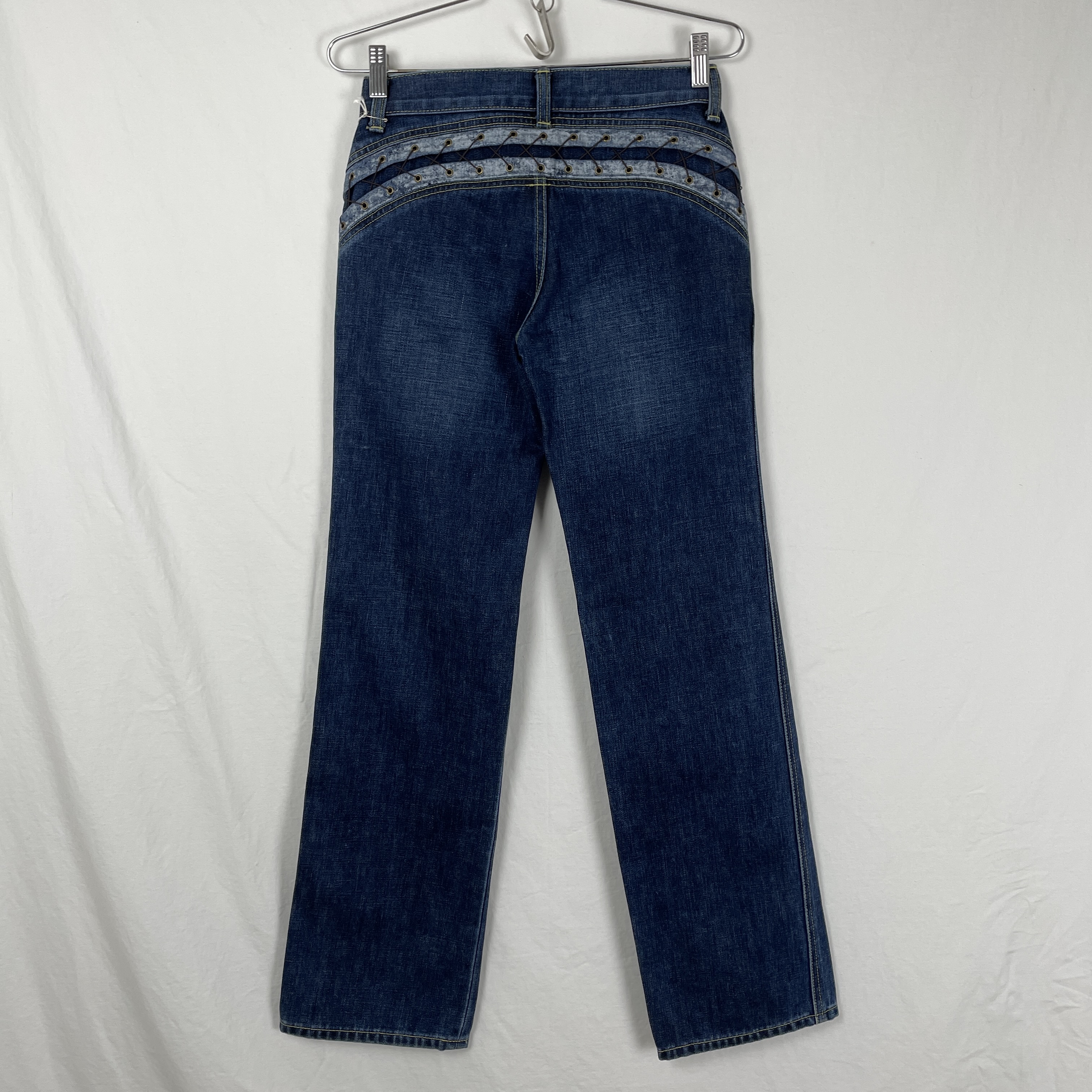 Shop Boketto - Issey Miyake Lace Up Jeans