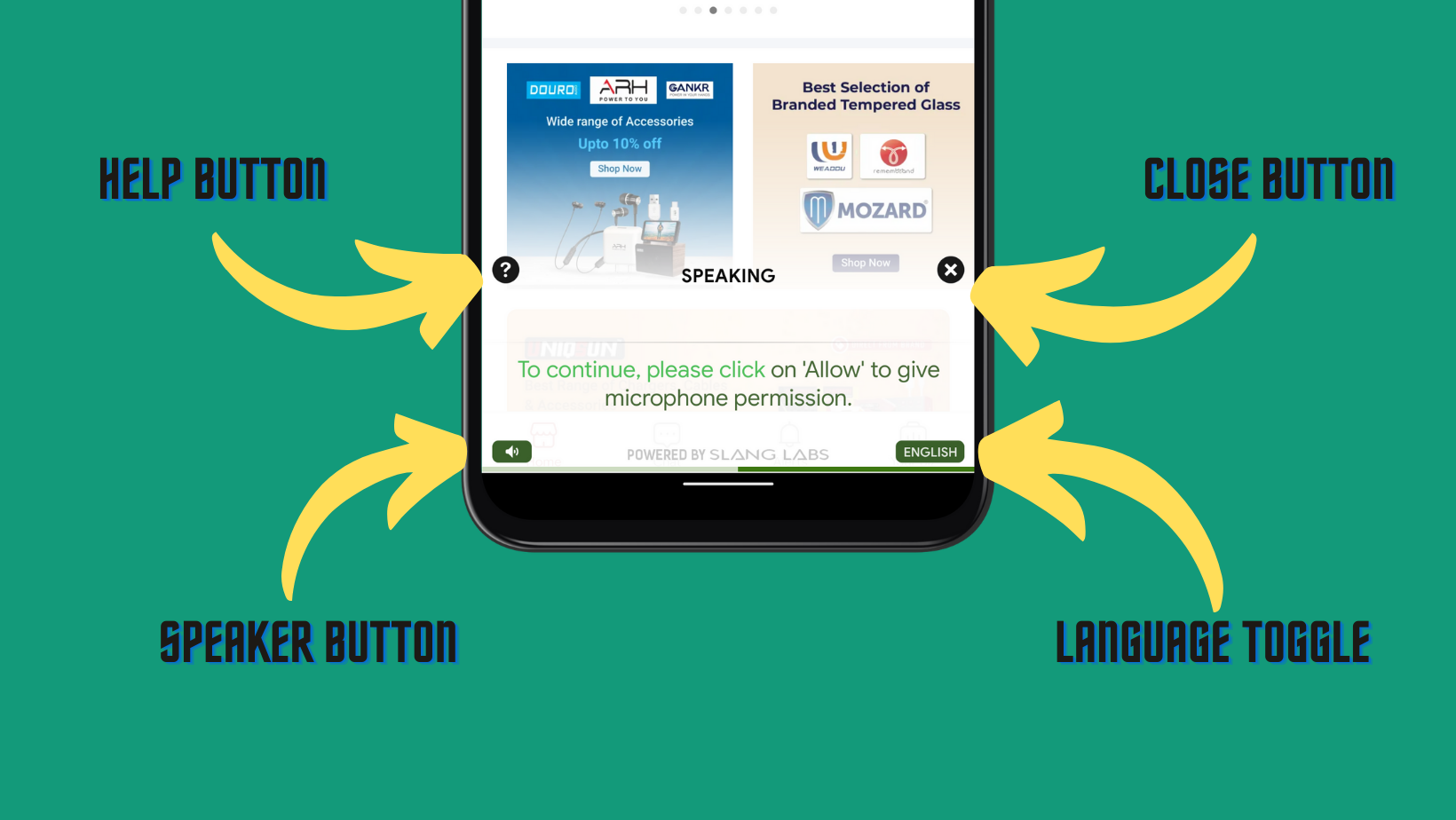 Slang Surface inside Udaan App