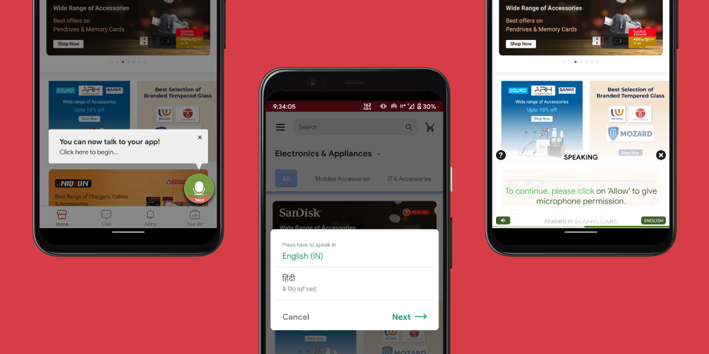 Udaan's Voice Assistant powered by Slang Labs
