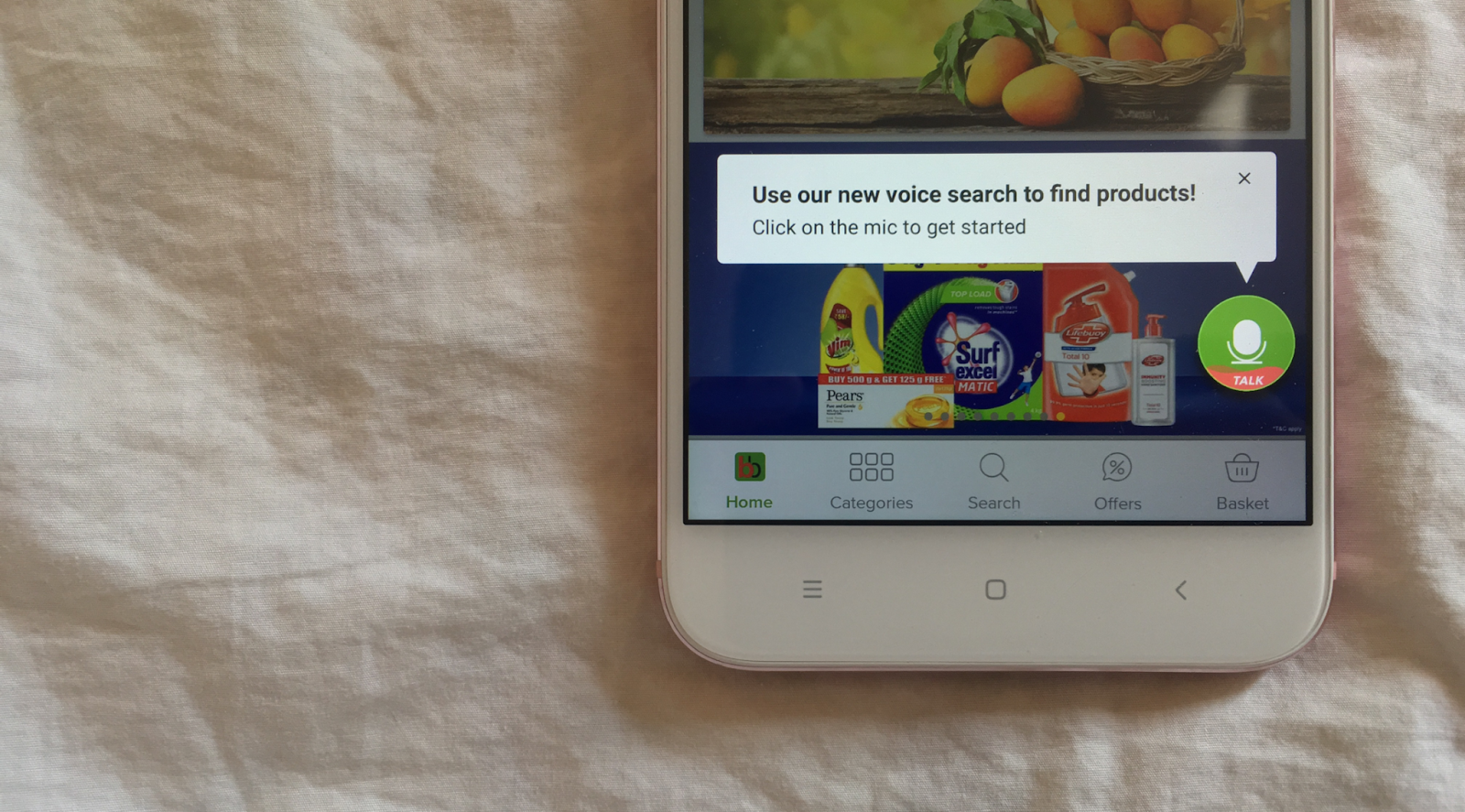 BigBasket's Voice Assistant powered by Slang Labs