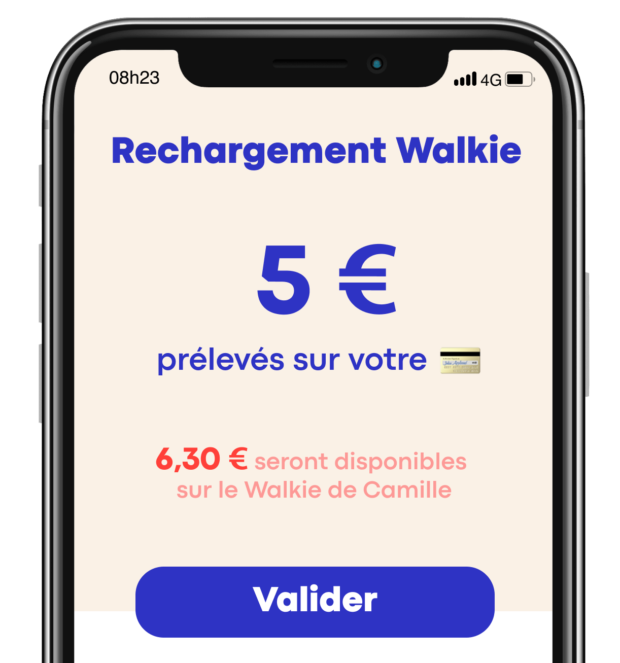 Money Walkie - Porte-Monnaie Sans Contact Enfant & Ado - Van - Apprentissage Gestion Argent, Recharge à Distance, Contrôle Parental Via App