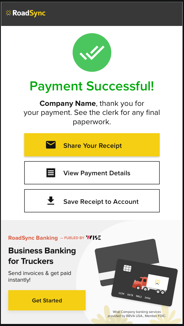 RoadSync Banking