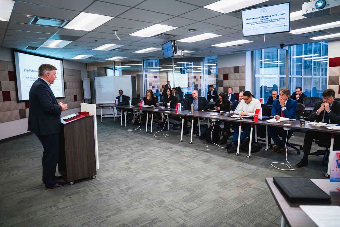 IBM's Stewart Cawthray speaking at Weaver's AI conference