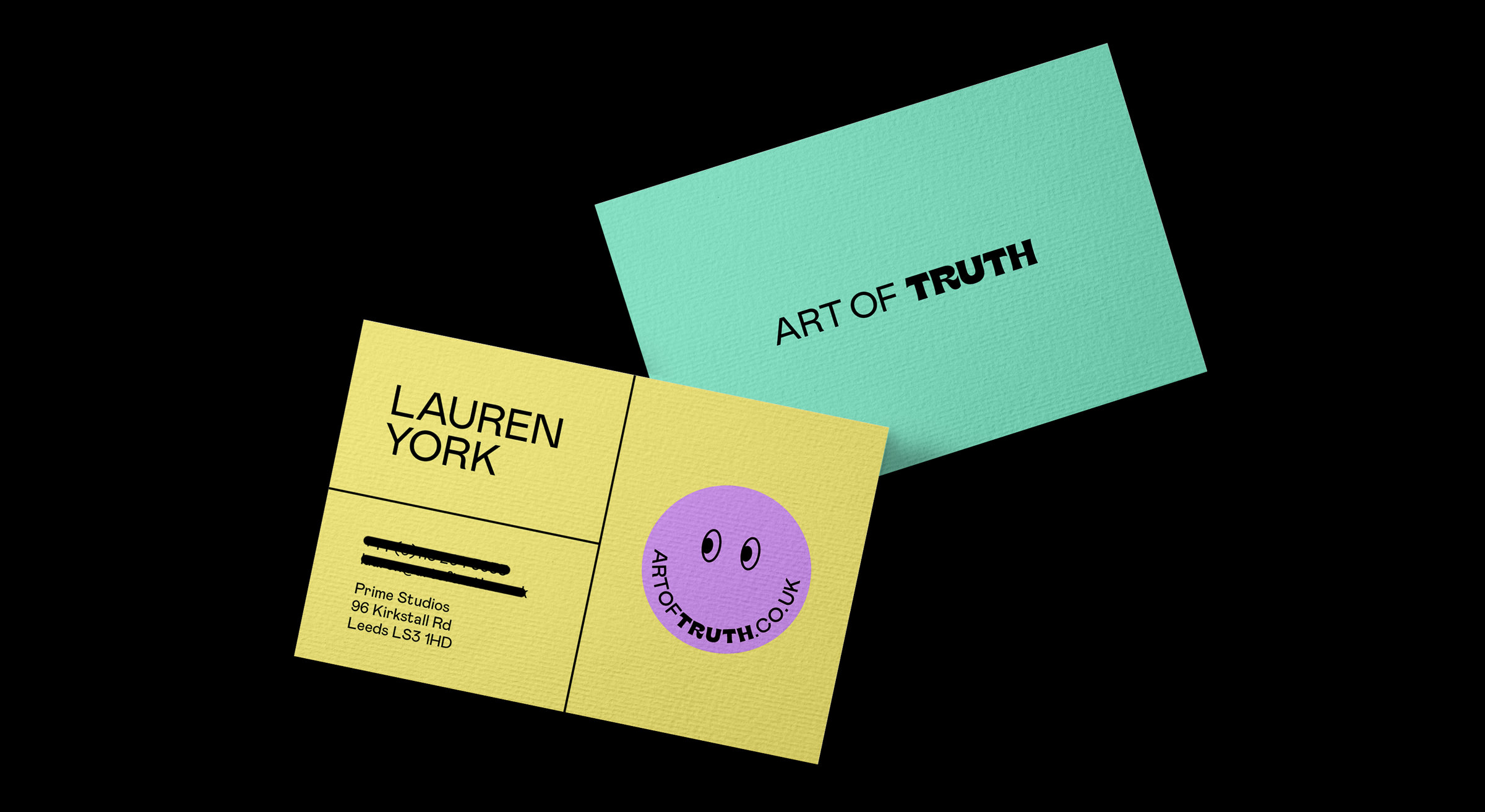 art of truth business card design
