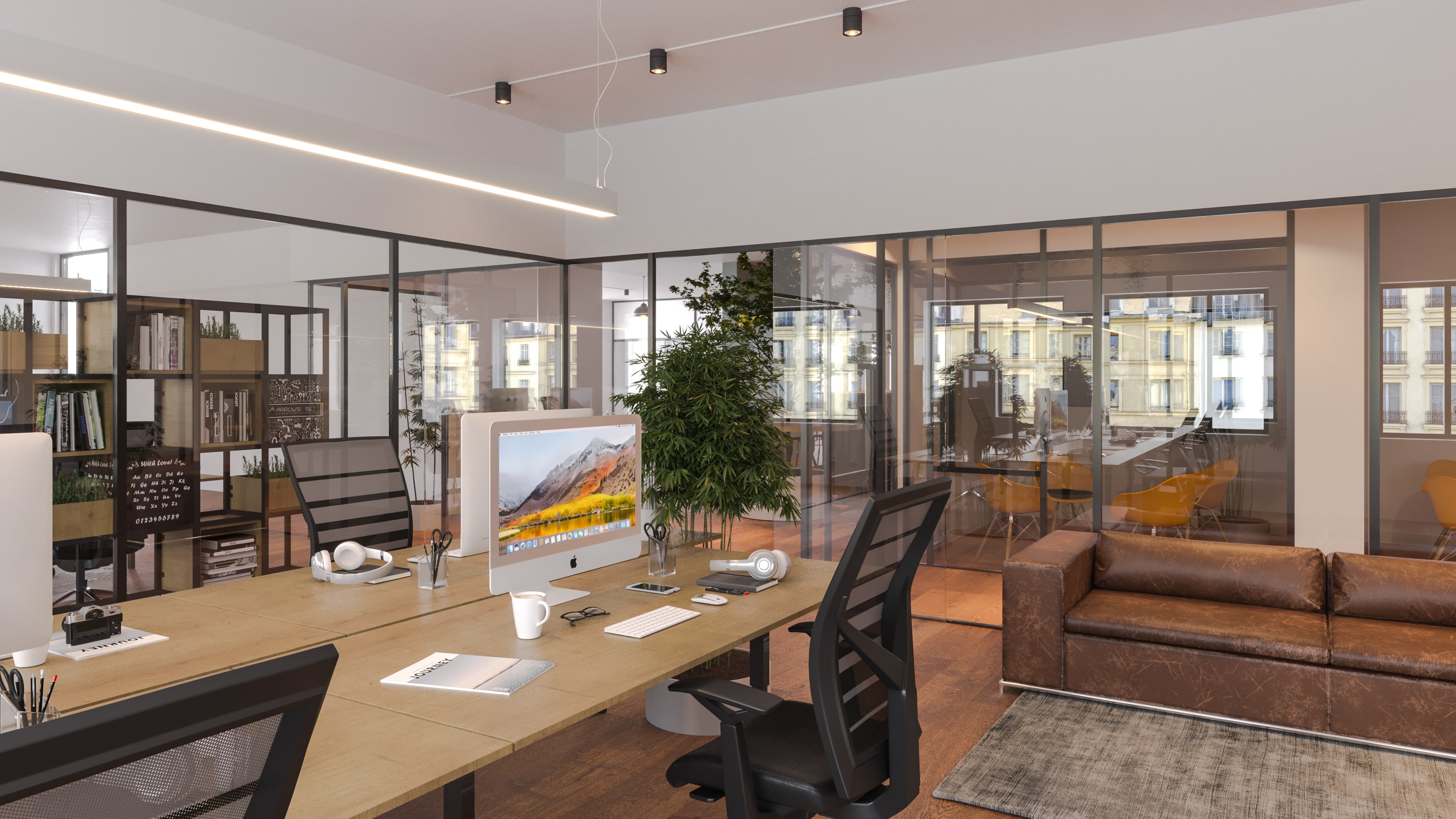 Bürobereich in der Fix Zone des Solaris Büros