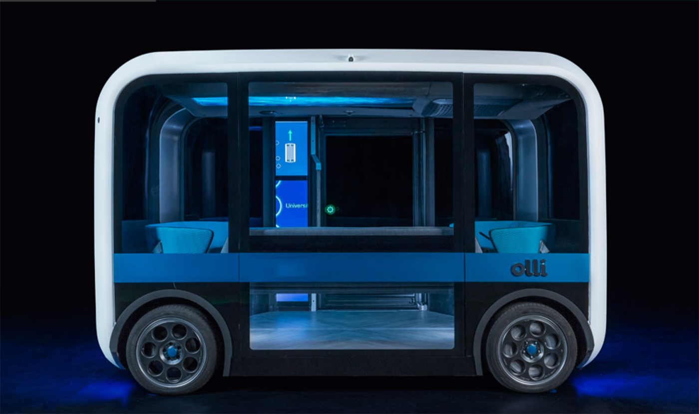 Umgestaltung des elektrischen Fahrzeugs von Airbus zum Meetingraum