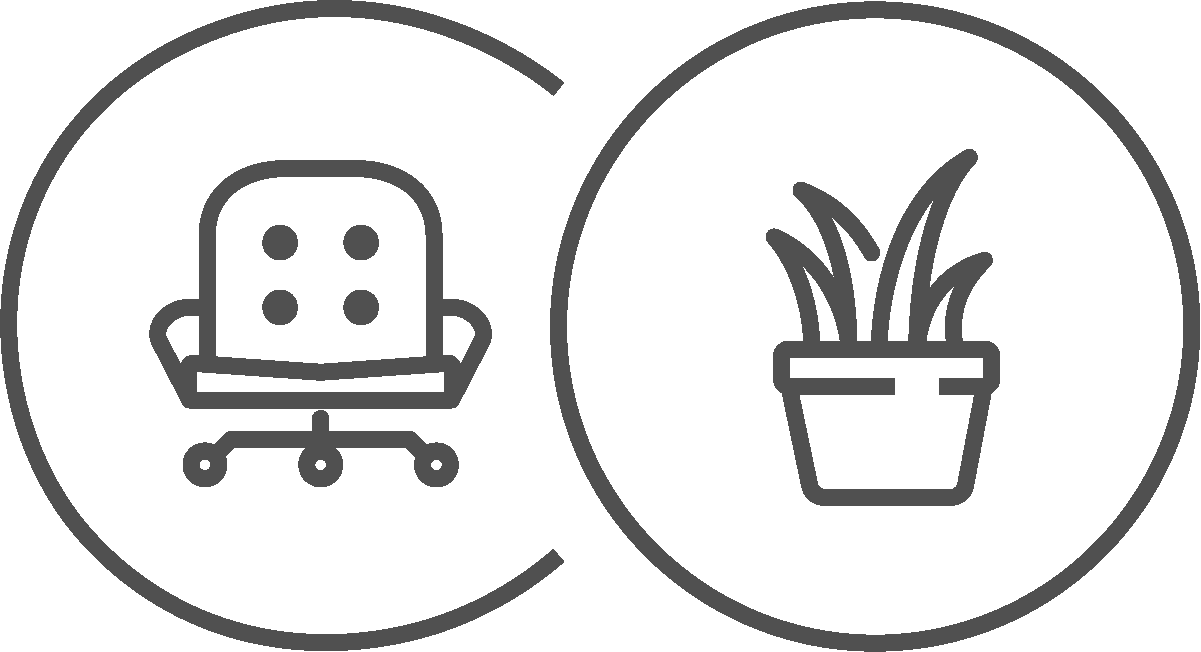 Büroeinrichtung Icons