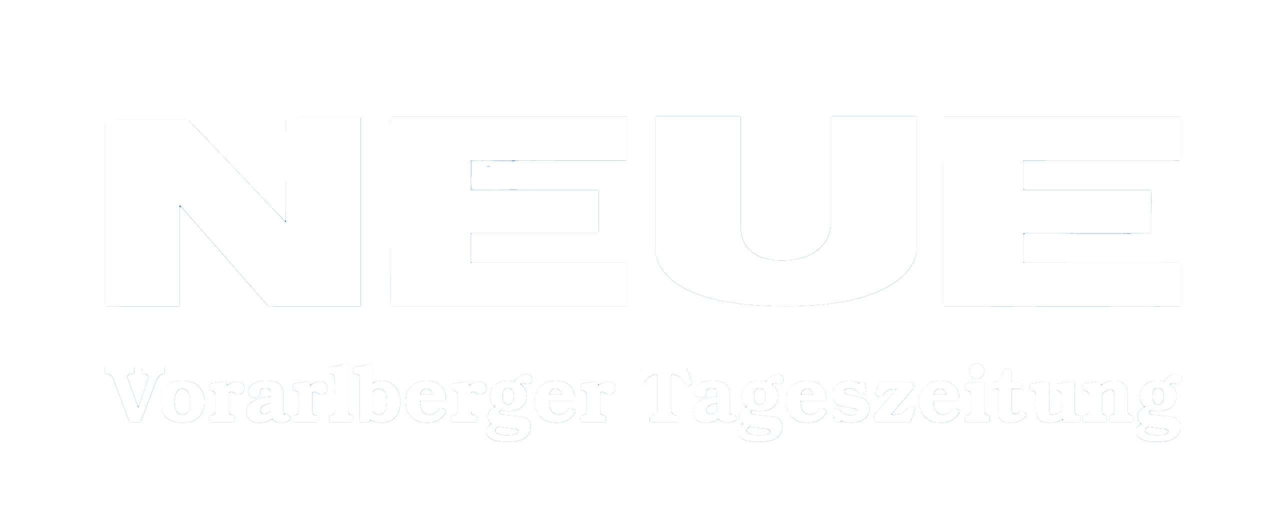 Neue Vorarlberger Tageszeitung Logo weiss