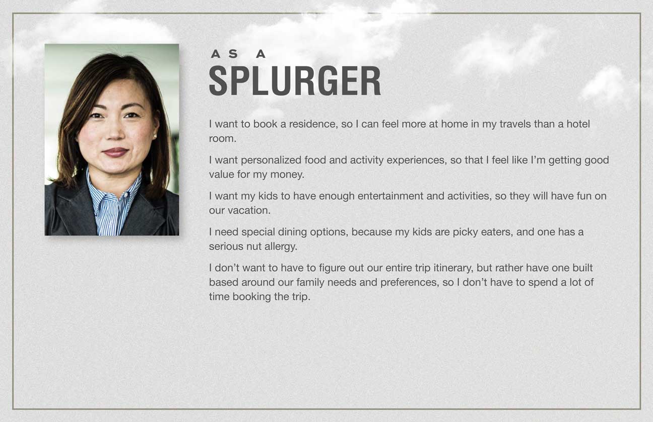 User stories for the Splurger archetype.