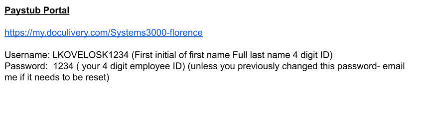 Staff Resources