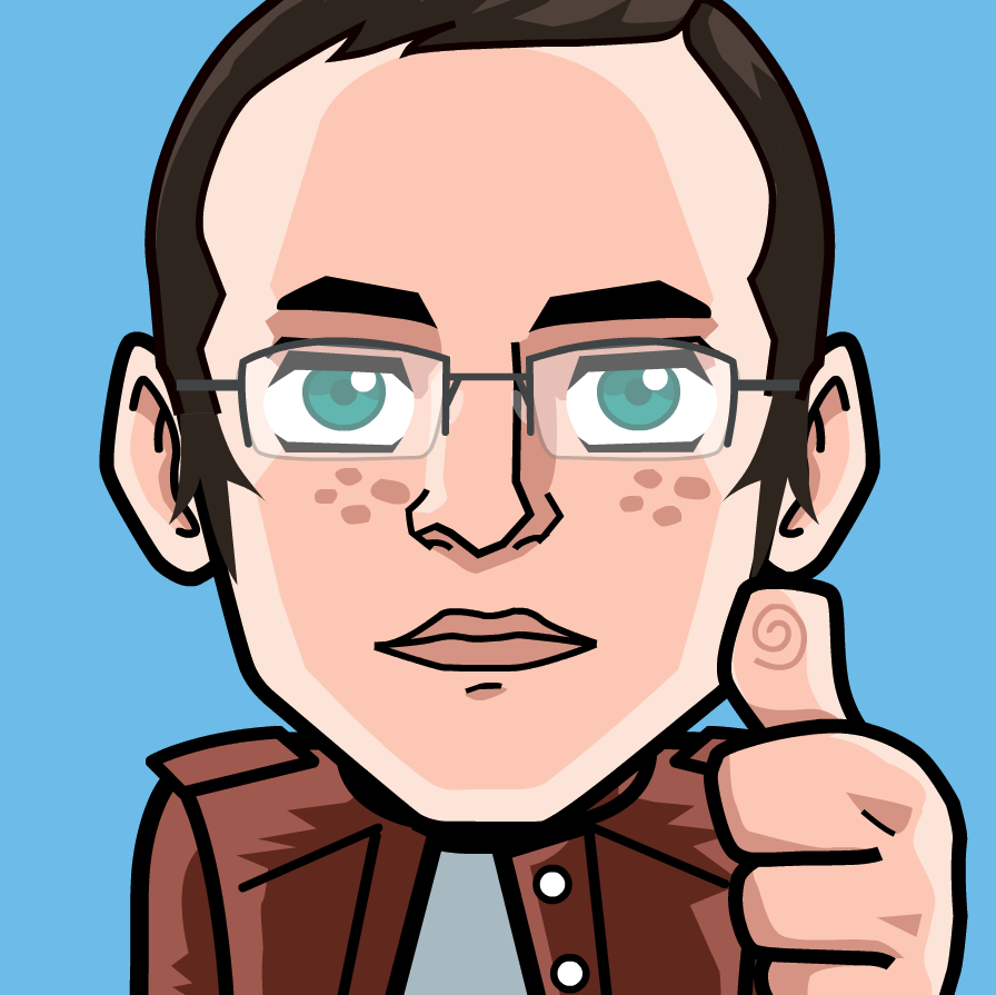 Avatar: Shows a team member in comic style