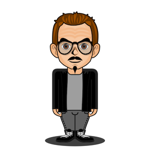 Avatar: Shows a team member in comic style