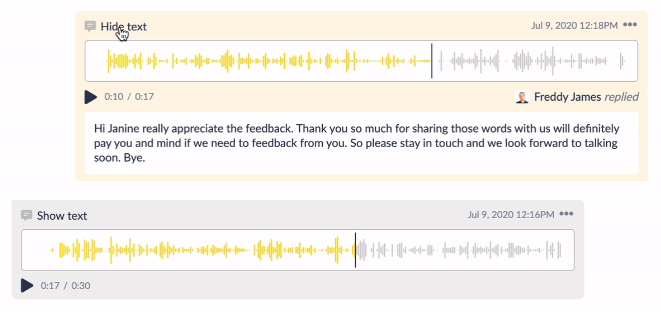 voice messaging for business