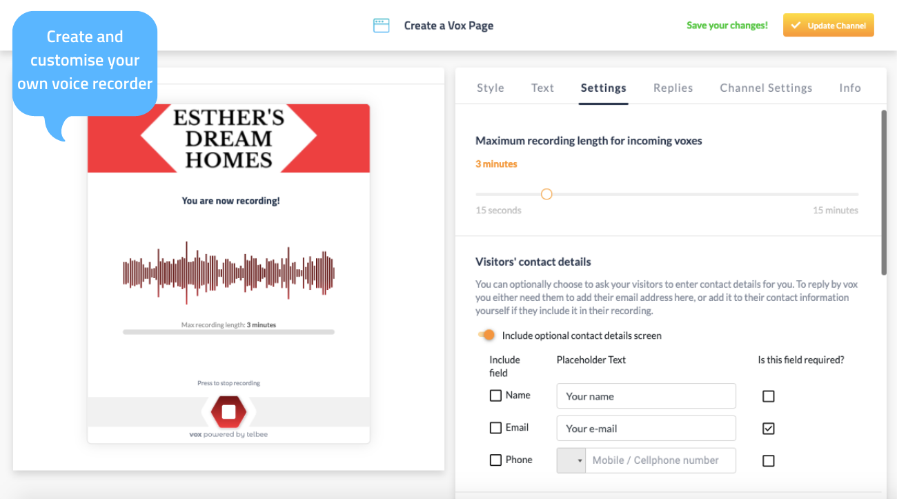 voice messaging for business