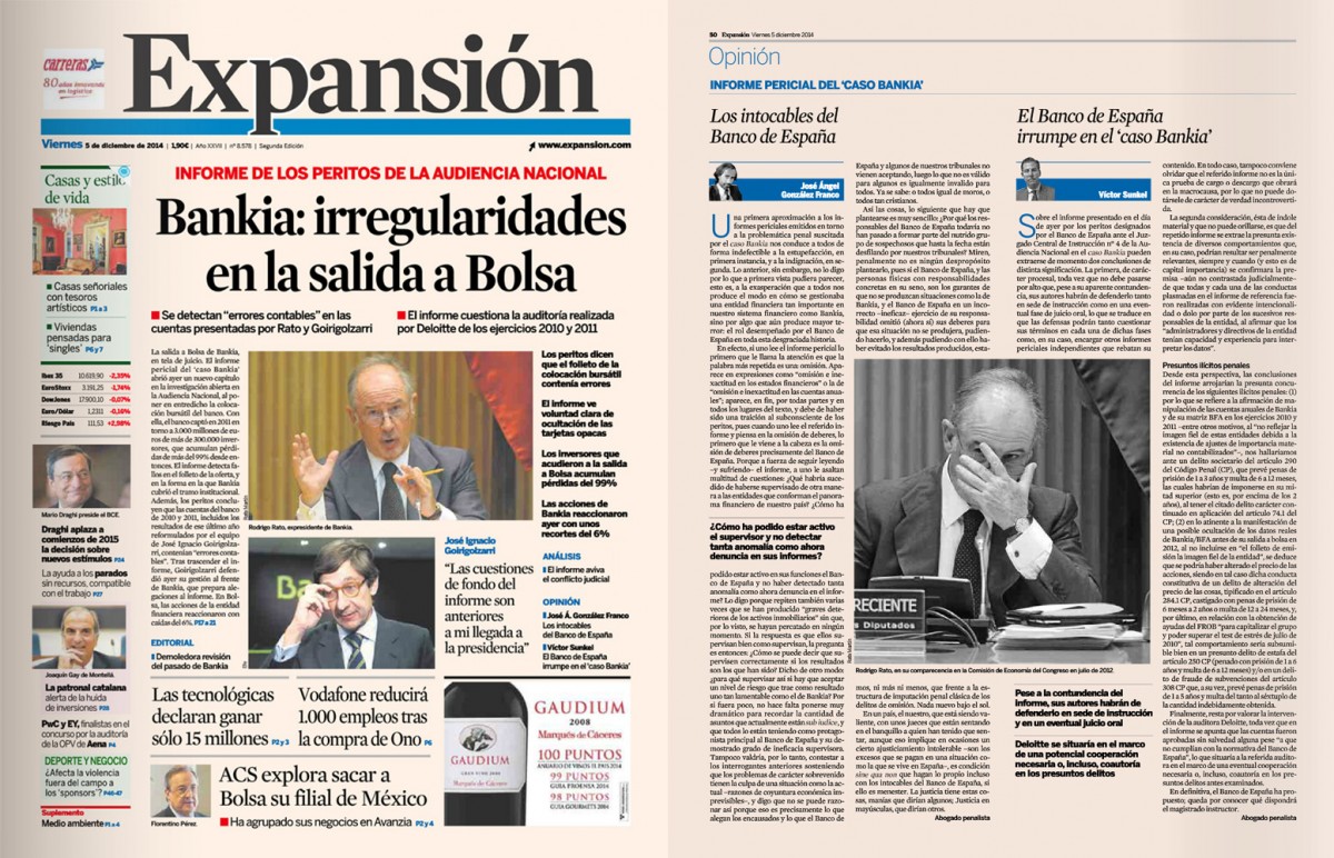 El Banco de España irrumpe en el caso Bankia
