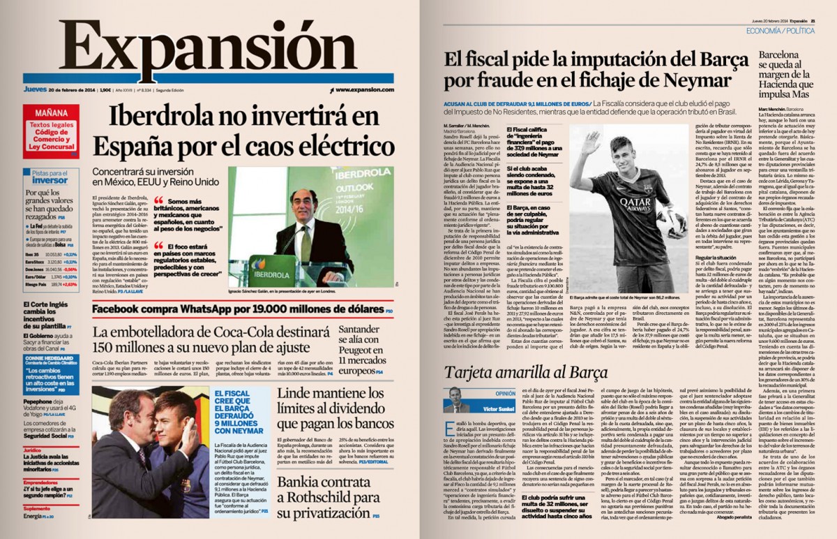 Tarjeta amarilla al Barça