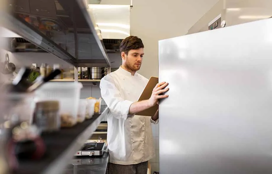 Commercial Refrigerator in a Commercial Kitchen