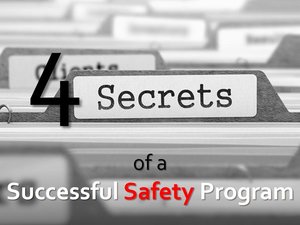File Folder Labels that Says 4 Secrets of a Successful Safety Program