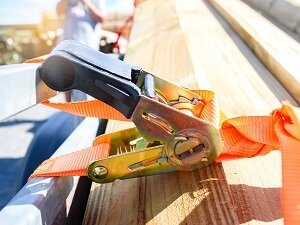 Tie Down, Secure Wood for Transport