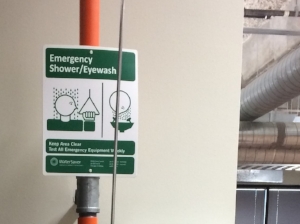 Emergency Shower/Eyewash Sign