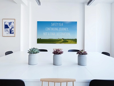 Safety Poster in Conference Room