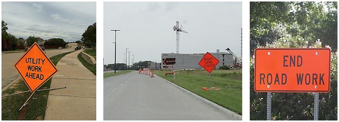 Signage for Work Zones
