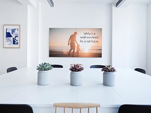 Safety Poster in Conference Room