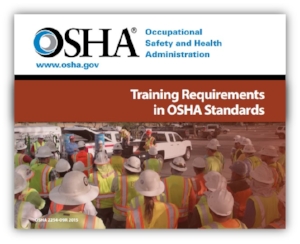 Training Requirements in OSHA Standards Brochure Cover