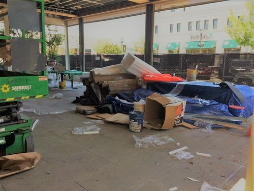 Messy Construction Area
