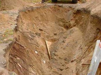 Trench After Cave-in