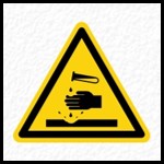 Corrosive Warning Sign