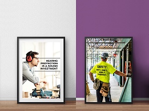 Two Framed Safety Posters