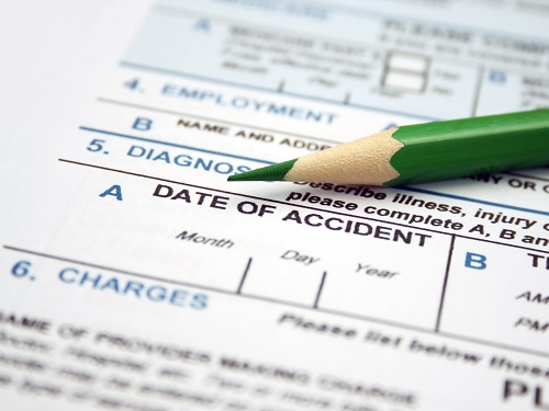 Workplace Injury Form with Pencil