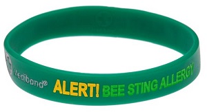 Bee Sting Allergy Medical Alert Bracelet