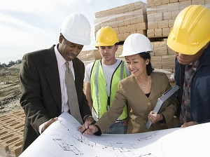 Architects Visiting Construction Site
