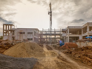 Construction Site of Big Building