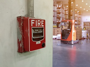 Fire Alarm in Warehouse