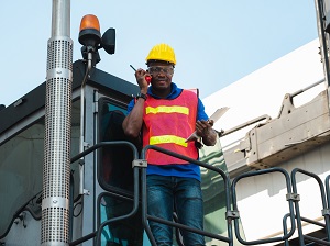 Industrial Worker Wearing PPE