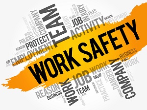 Work safety word cloud.