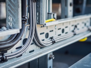 Steel cable trays.