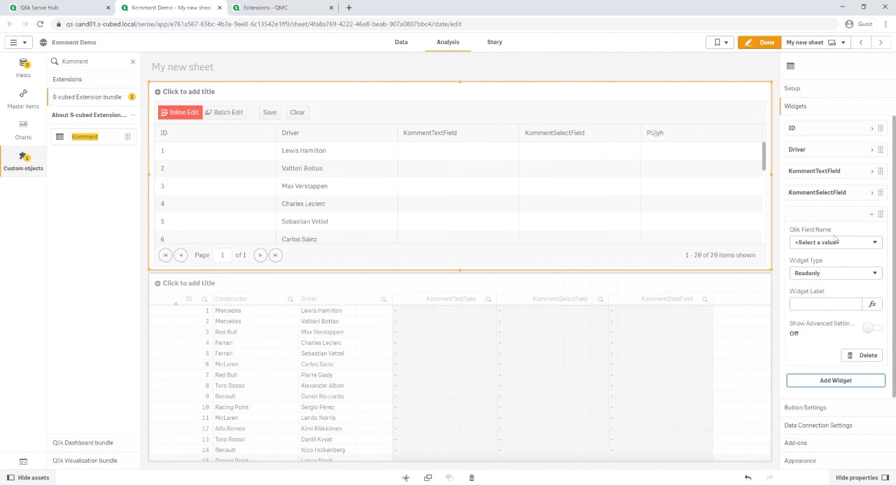 Easy to use ‍Qlik extensions. Built by Qlik experts.