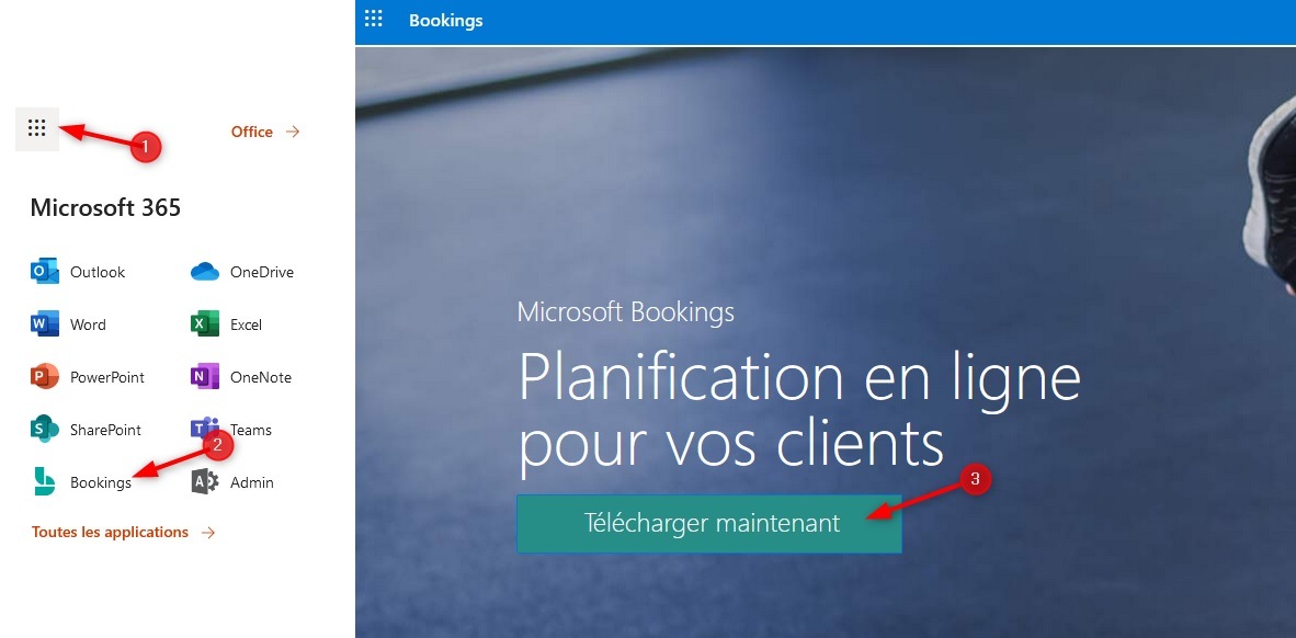 Installer Microsoft Bookings
