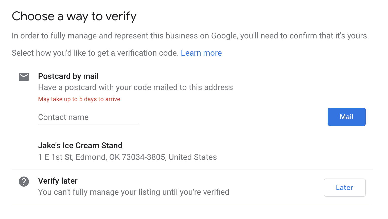 verify business form