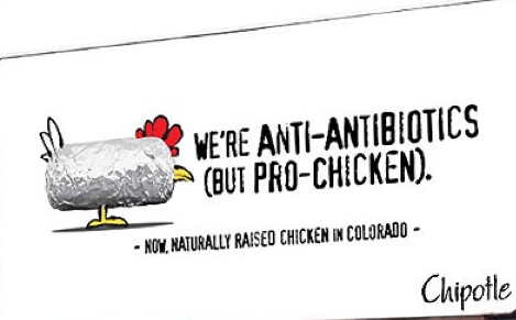 Chipotle: pro-chicken... except for the part about killing millions of them every year.