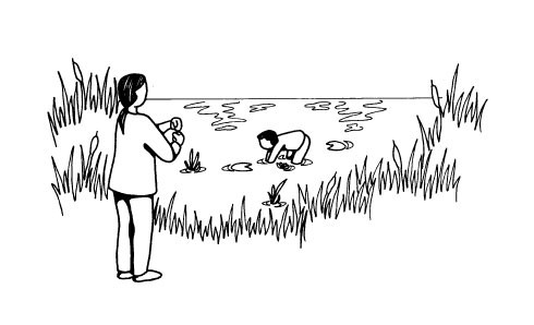 If you came across a child collapsed in a pond, what would you do?