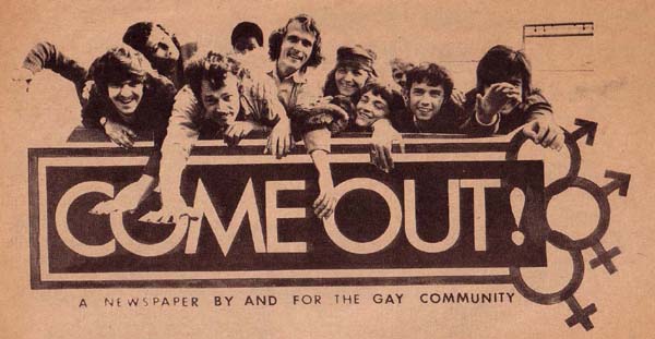 Come Out!, a newspaper by and for the gay community