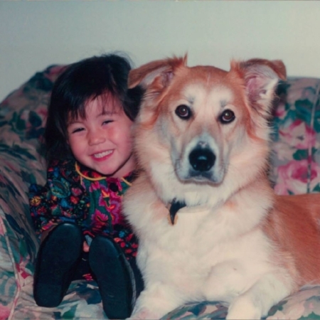 Young Hana with Maia