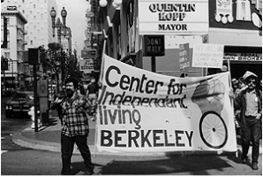 Berkeley residents march for disability rights.