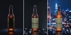 Product photography technique example post-production